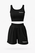 Ribbed Cropped Tank & Shorts Set