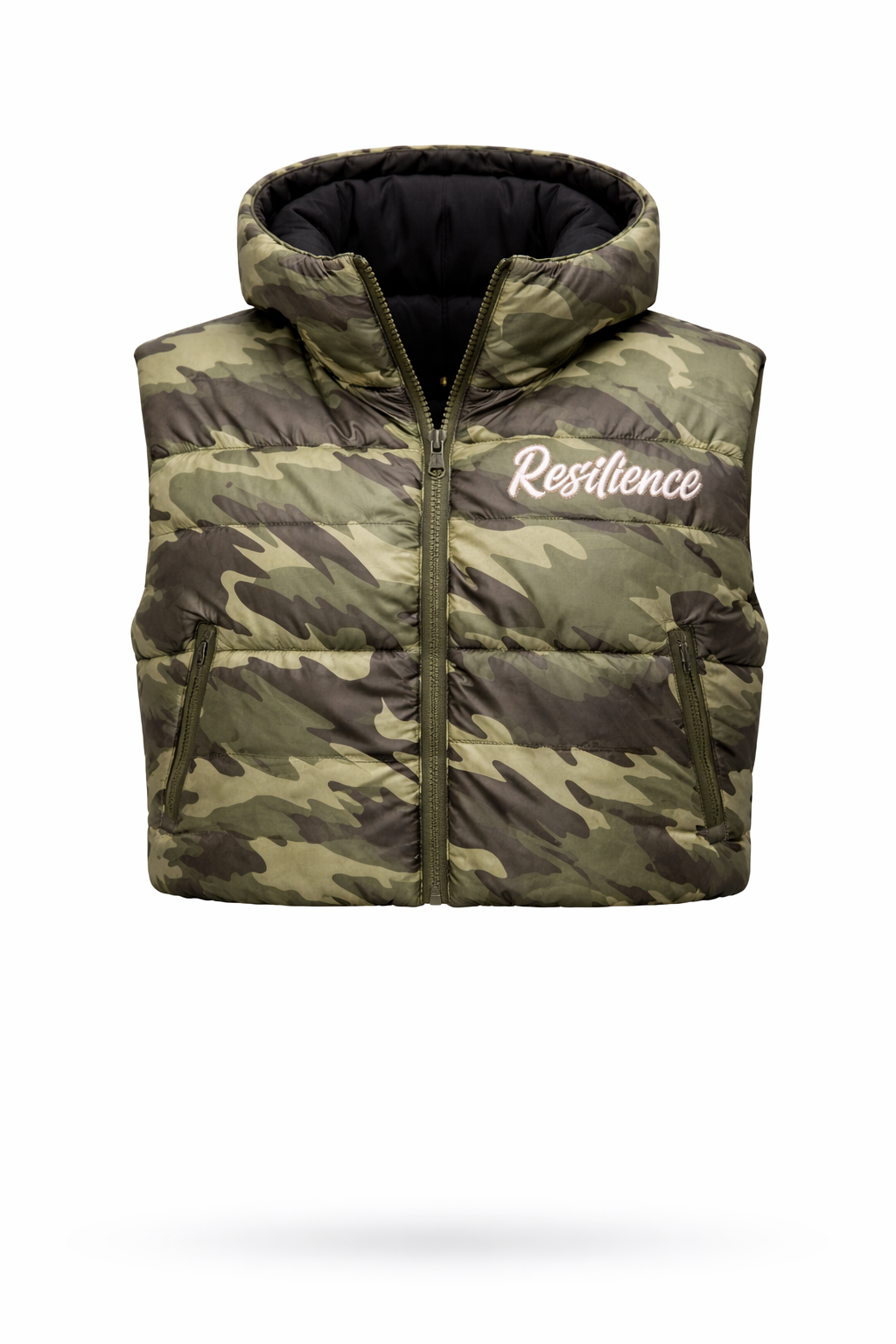 Cropped Camo Vest